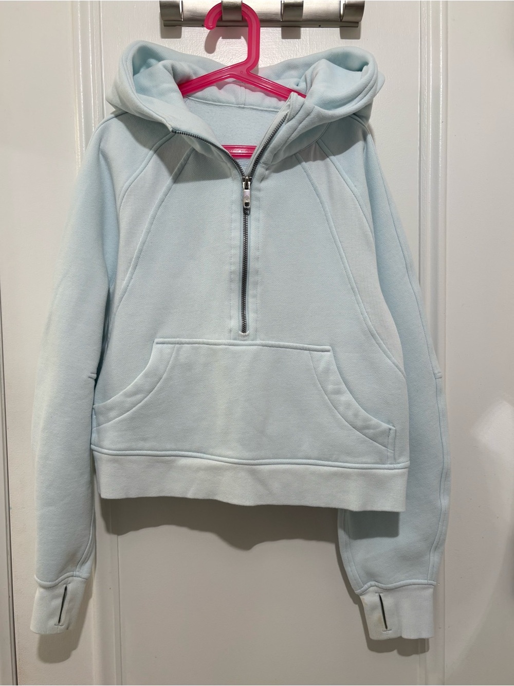 lululemon athletica Light Blue Half-Zip Hoodie